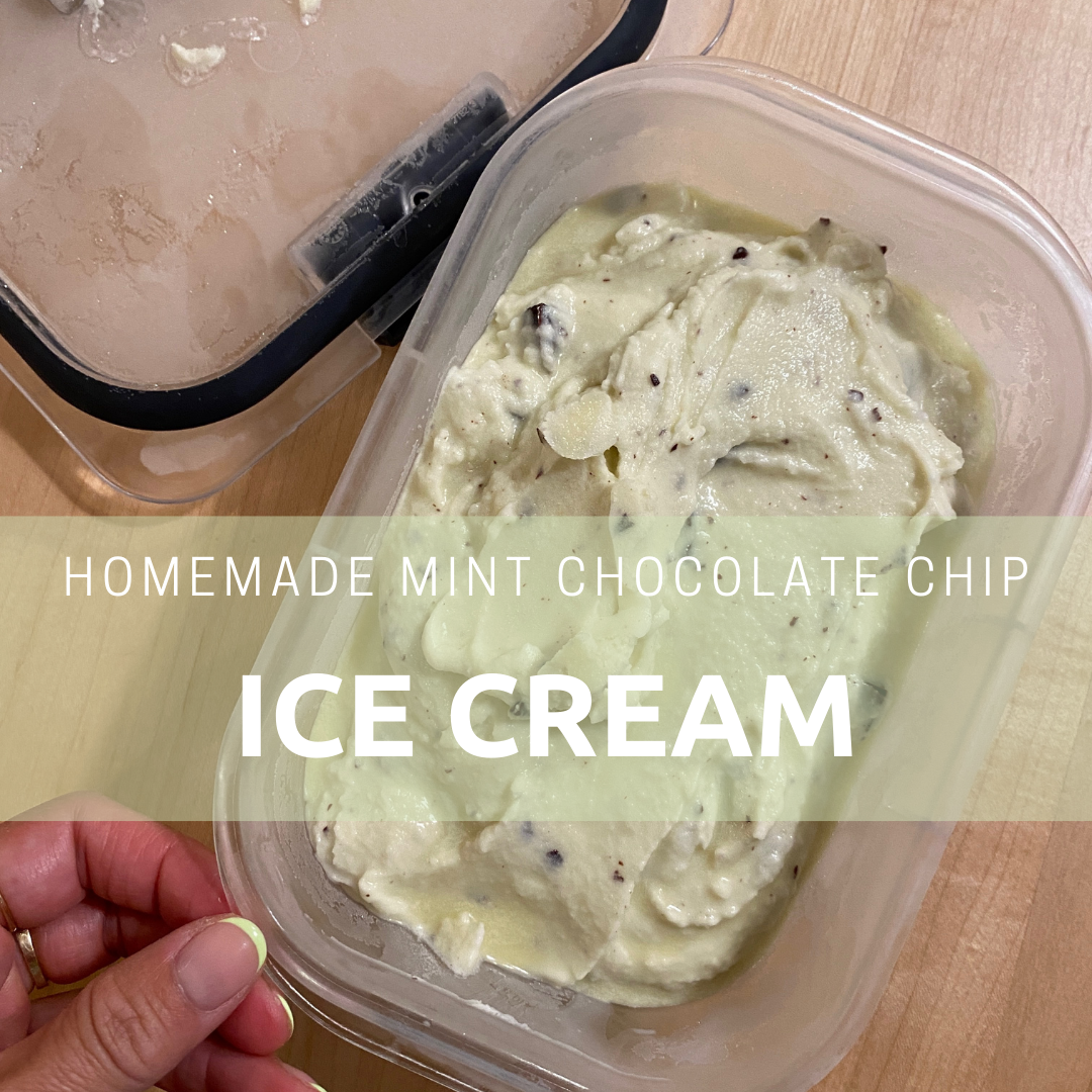 Homemade Mint Chocolate Chip Ice Cream - Live Learn Lovewell