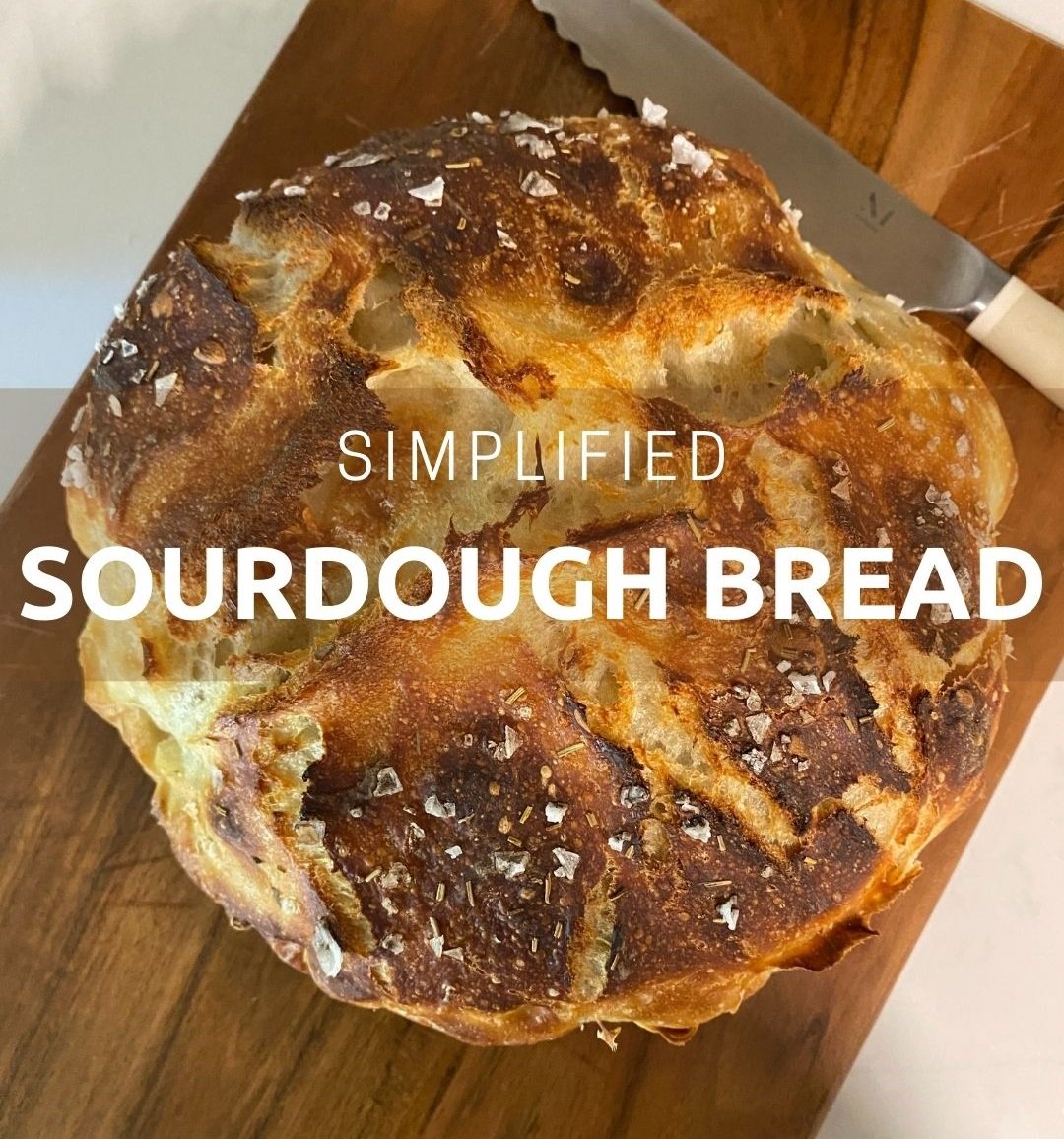 Simple Sourdough Bread {Using Starter!} - i am baker